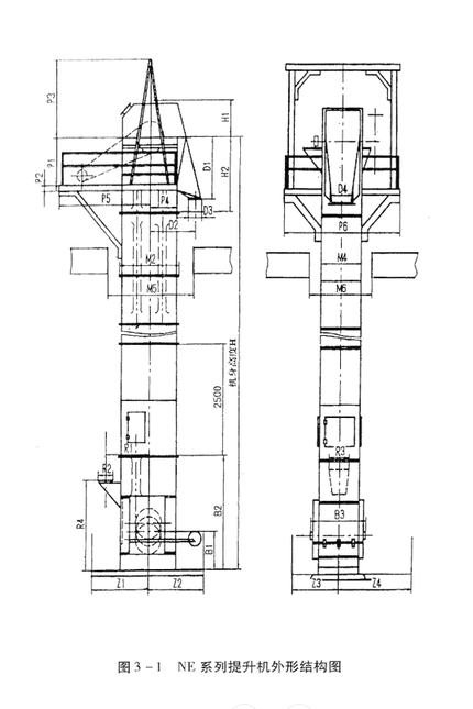 NE系列板鏈斗式提升機(jī)